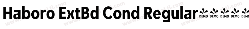 Haboro ExtBd Cond Regular字体转换